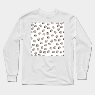 Cristal Holographic Vector Background Pattern Seamless Long Sleeve T-Shirt